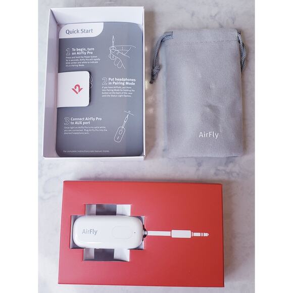 NIB Airfly Pro by Twelve South Wireless Audio Adapter Bluetooth 25+ Hour Battery - Picture 8 of 9